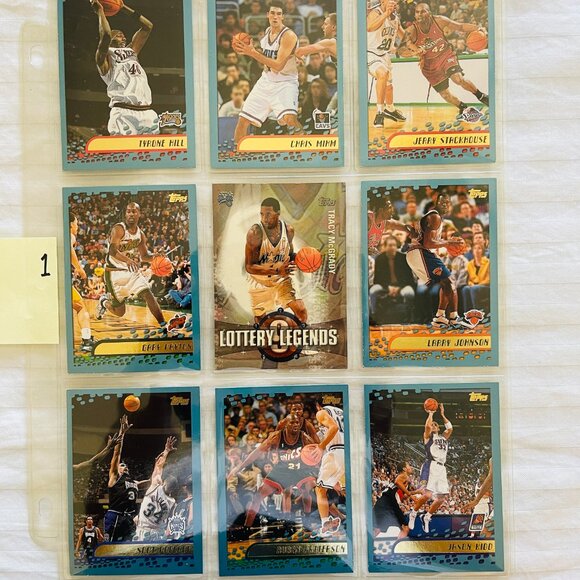 Lot of 9 BASKETBALL SPORTS CARDS. - Picture 3 of 8